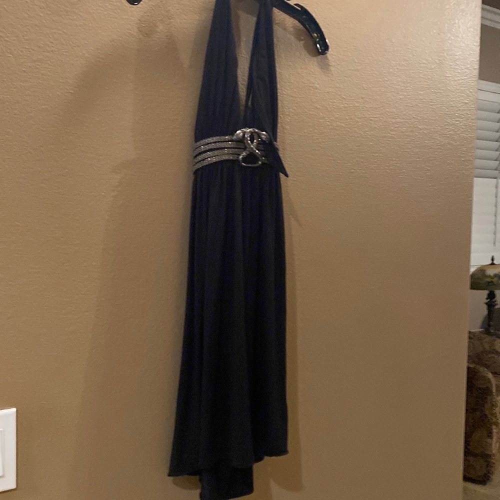 Black classy dress snake emblem attached
